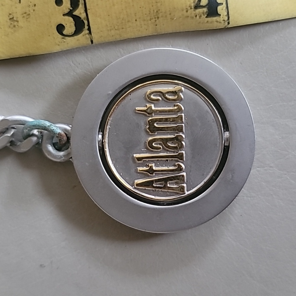 Key Chain Atlanta, GA silver gold. - Picture 2 of 3